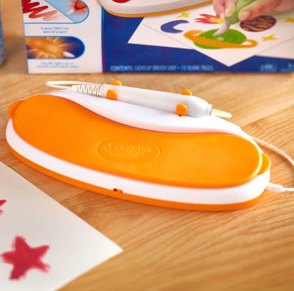 Magic Light Brush™ – Mess-Free Painting Set for Kids | Color Wonder Style Water Paint Pen with 6 Rainbow Pots & Drawing Sheets