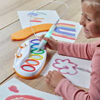 Magic Light Brush™ – Mess-Free Painting Set for Kids | Color Wonder Style Water Paint Pen with 6 Rainbow Pots & Drawing Sheets