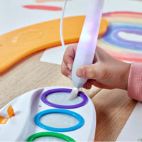 Magic Light Brush™ – Mess-Free Painting Set for Kids | Color Wonder Style Water Paint Pen with 6 Rainbow Pots & Drawing Sheets