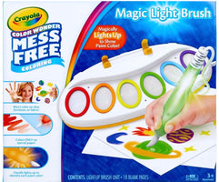 Magic Light Brush™ – Mess-Free Painting Set for Kids | Color Wonder Style Water Paint Pen with 6 Rainbow Pots & Drawing Sheets
